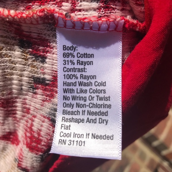 Chip & Pepper sweater red gold geometric XS - Picture 6 of 6